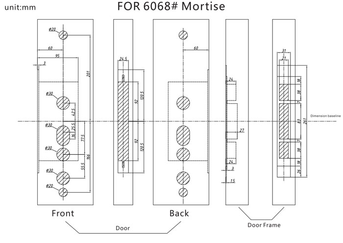 P8030 fingerprint smart lock Ho